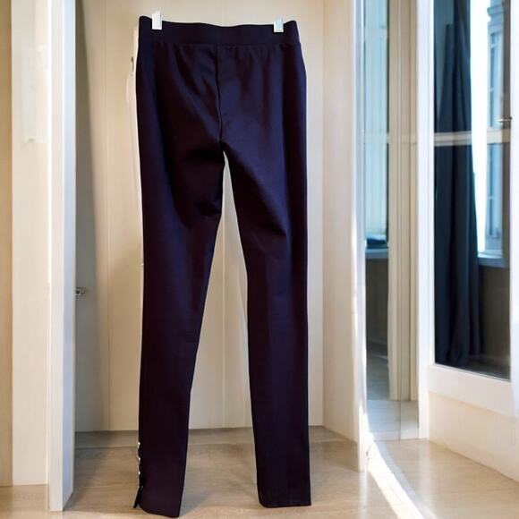 NEW Cache Brown Ponte Knit Equestrian Style Snap Cuff Riding Leggings  XS NWOT - Picture 2 of 15